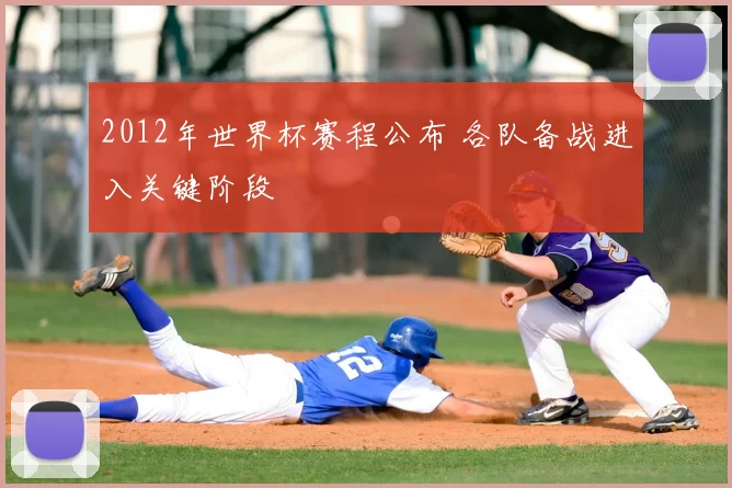 2012年世界杯赛程公布 各队备战进入关键阶段